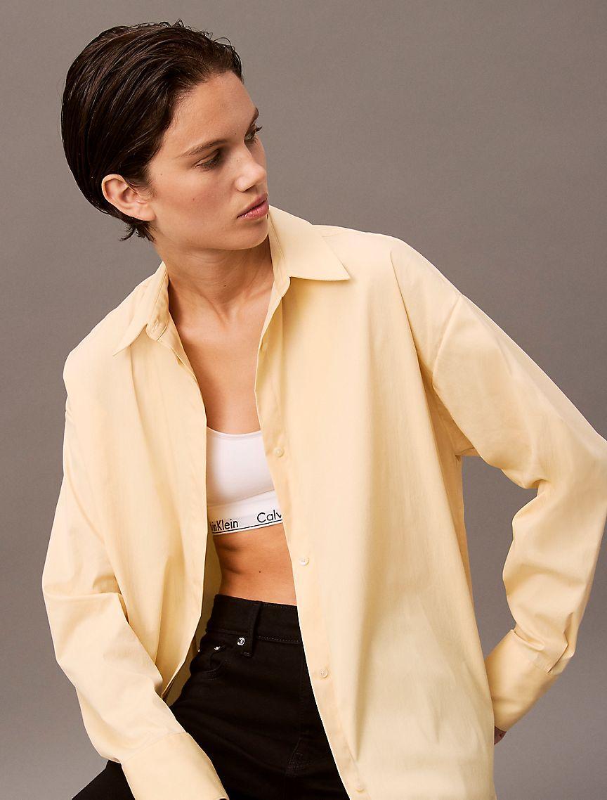 Stretch Poplin Relaxed Fit Button-Down Shirt Product Image