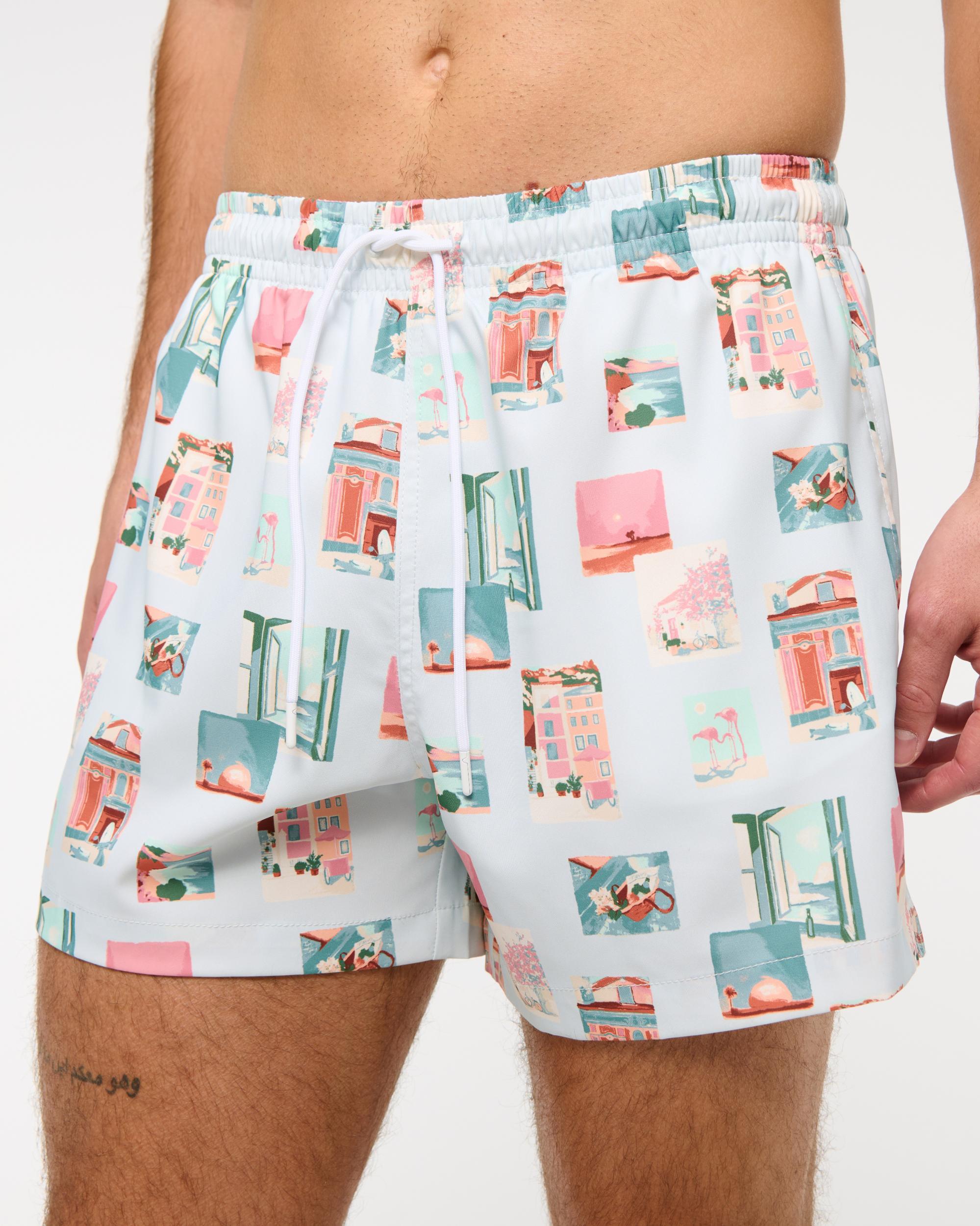 Pull-On Micro-Seersucker Swim Trunk Product Image