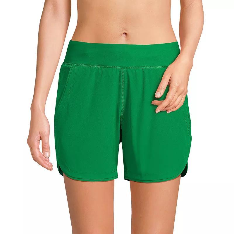 Womens Lands End 5 Quick Dry Swim Shorts With Panty Product Image