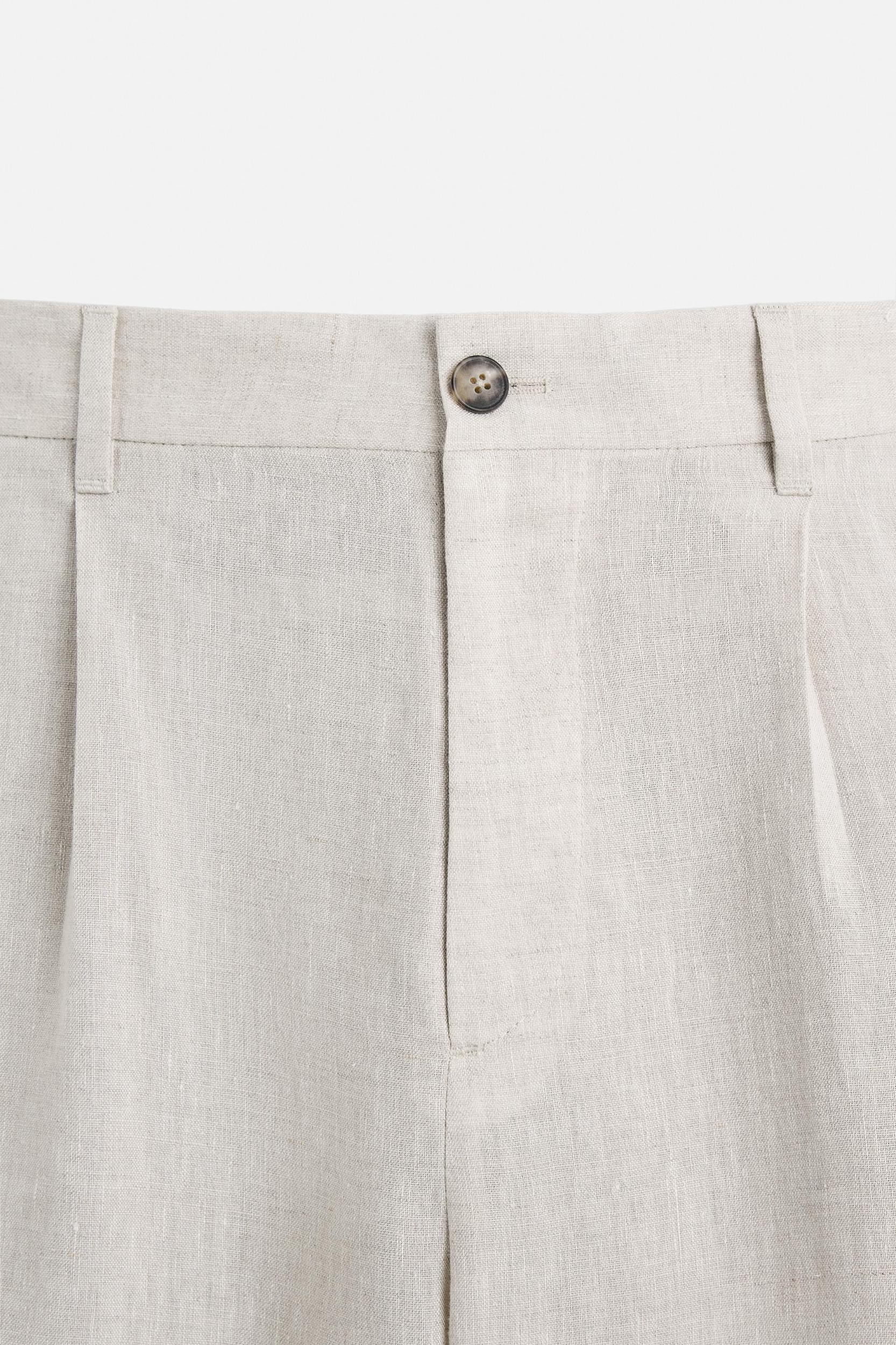 100% LINEN SUIT PANTS Product Image