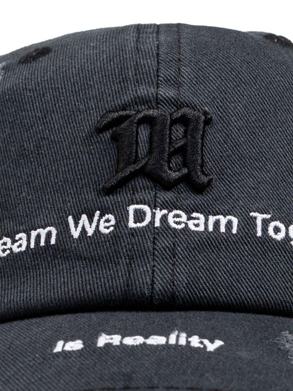 text-embroidered cap Product Image