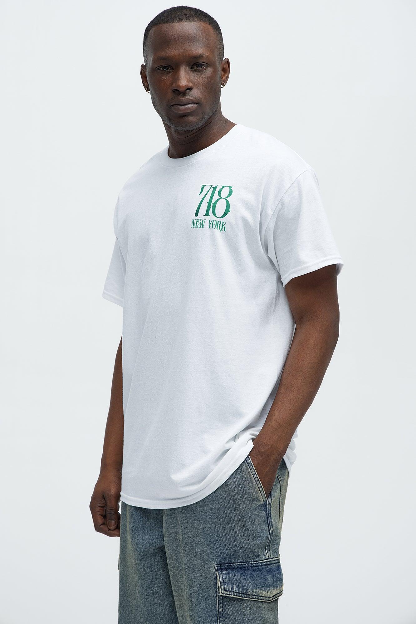 718 New York Short Sleeve Tee - White Product Image