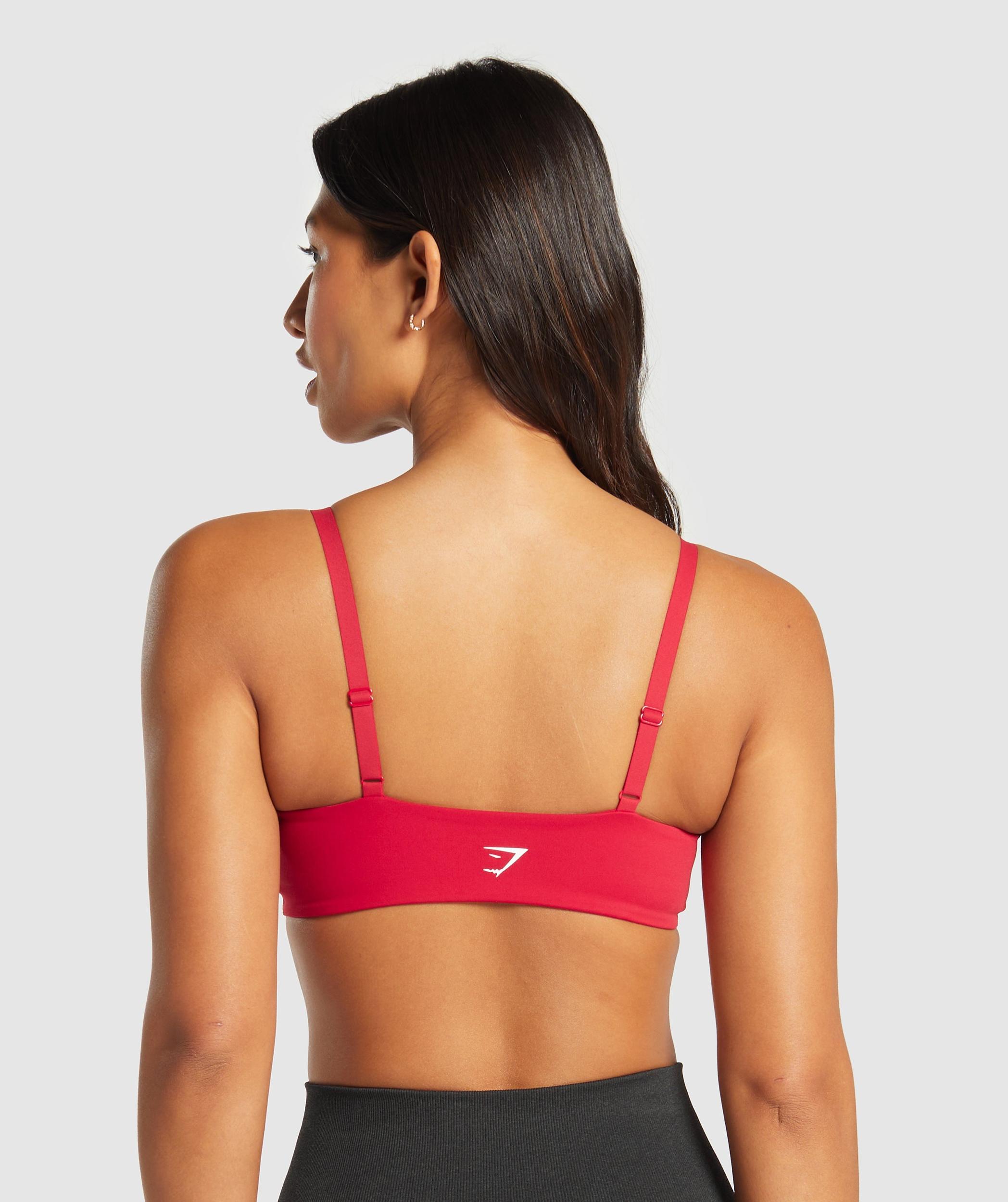 Gymshark Twist Front Bralette - Carmine Red Female Product Image