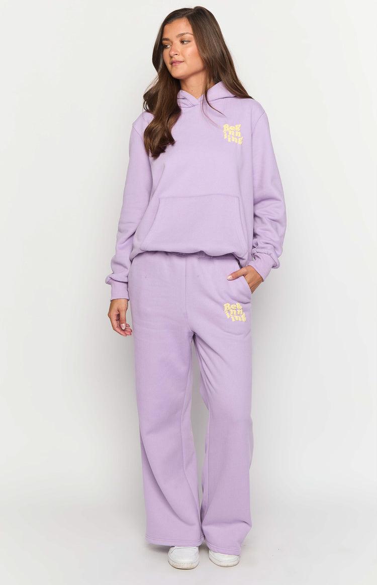 Beginning Purple Snuggle Track Pants Product Image