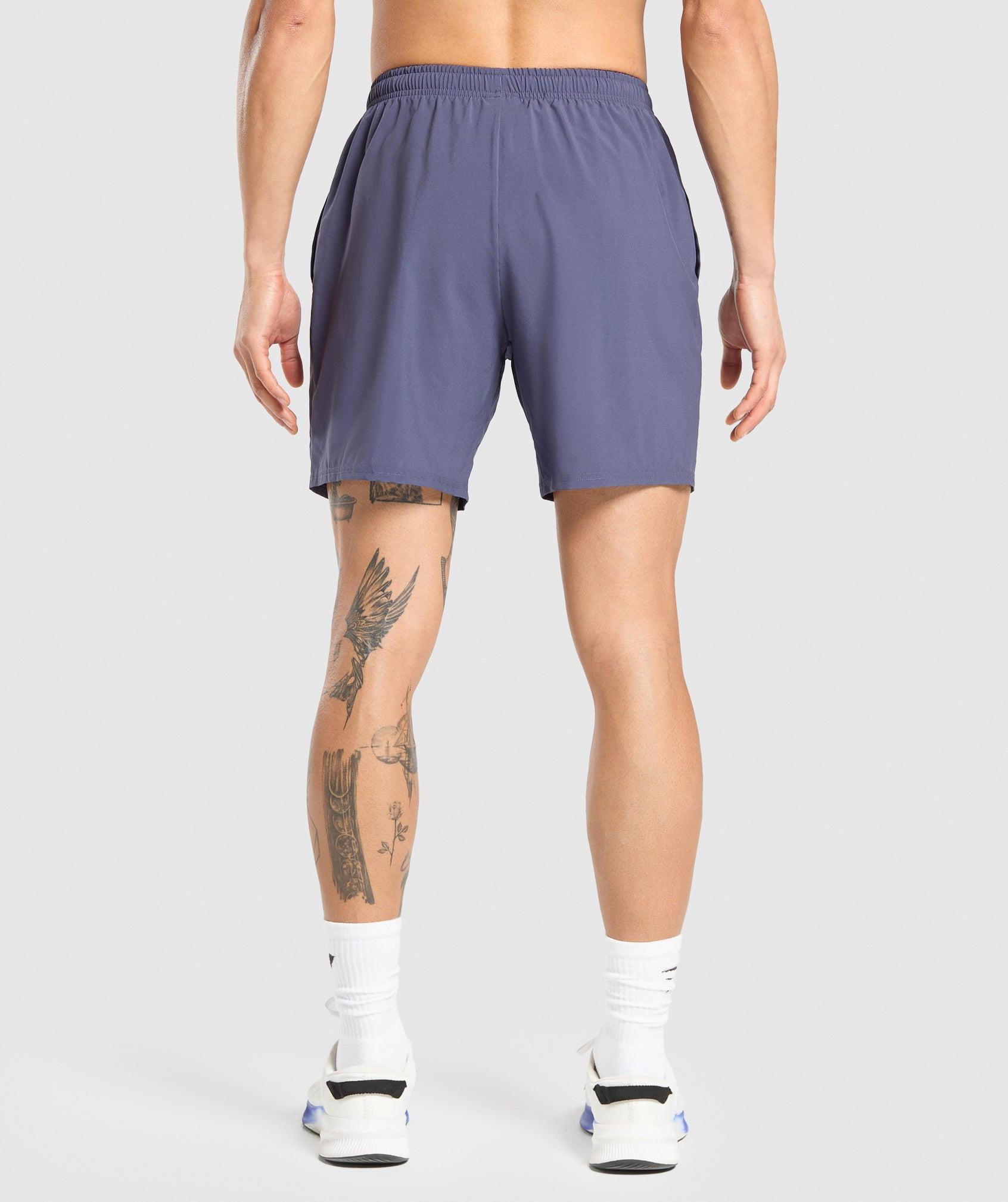 Gymshark Arrival 7" Shorts - Weighted Purple Male Product Image