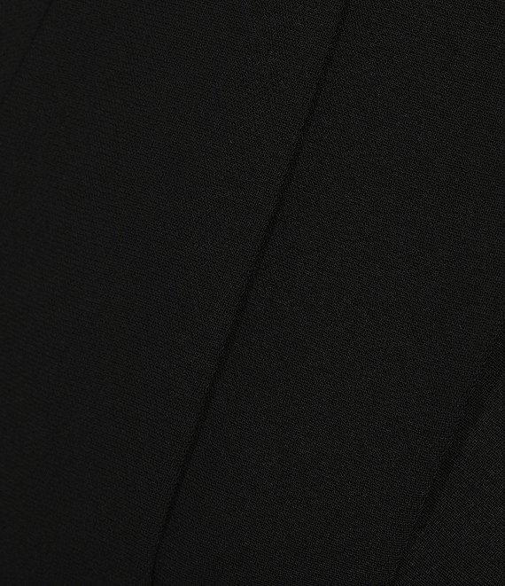 Antonio Melani Ira Crepe V-Neck Dropped Long Sleeve Ruched Wrap Blouse Product Image