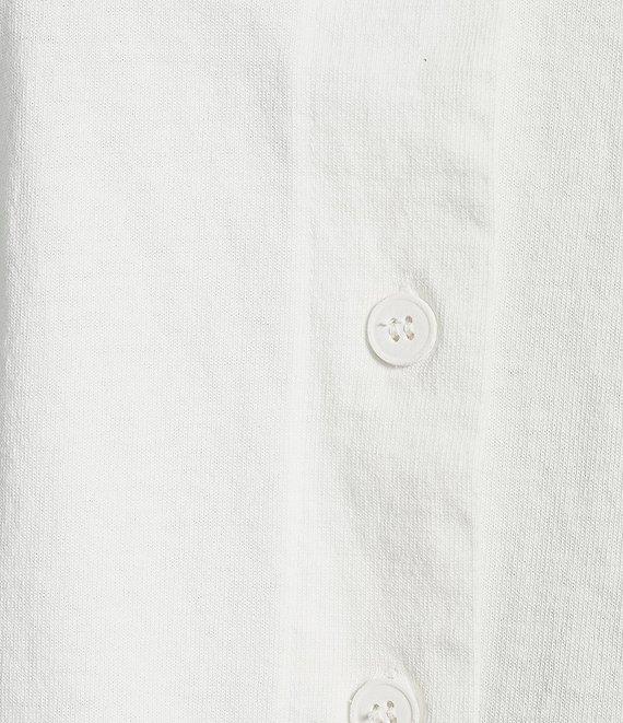 Bryn Walker Cotton Jersey Wide Pointed Collar Long Sleeve Button-Front Jacket Product Image