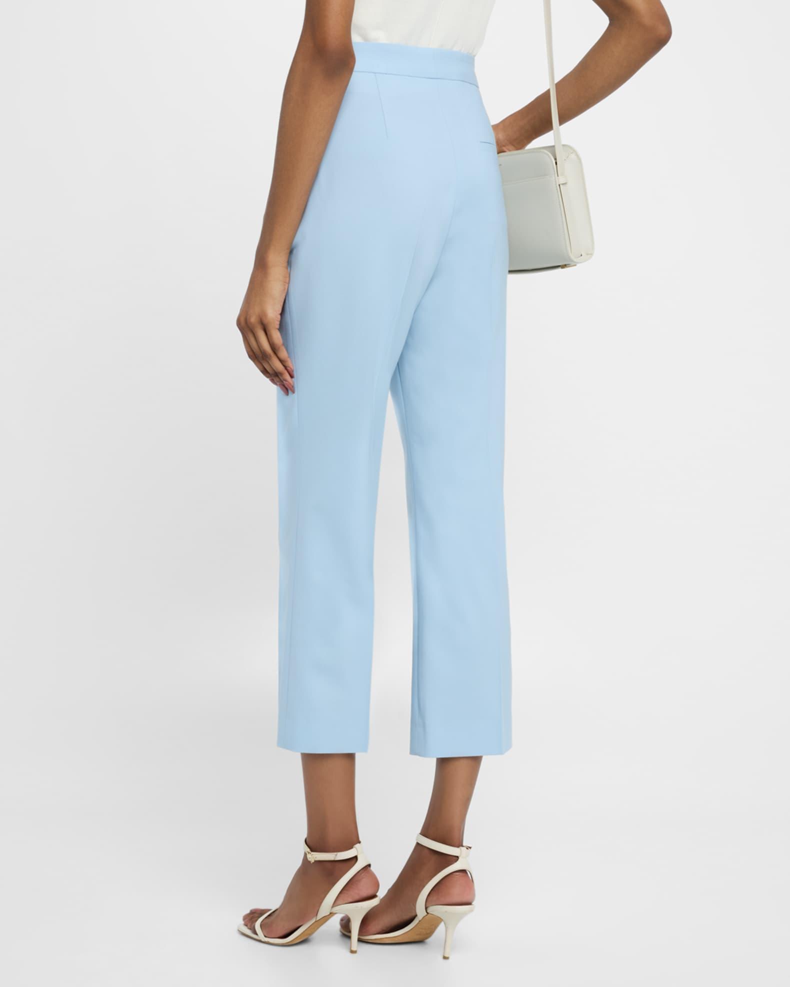 High-Rise Kickflare-Leg Crop Trousers Product Image