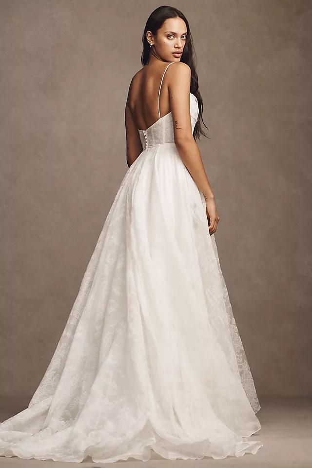 Jenny Yoo Aveline Cowl-Neck Corset Silk Organza Wedding Gown Product Image