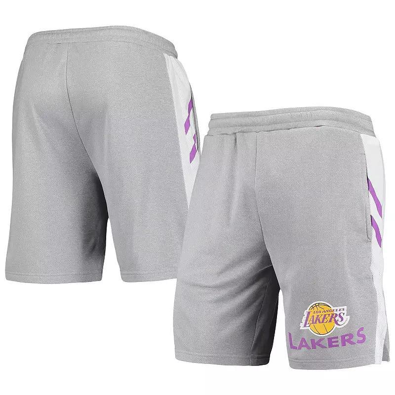 Men's Concepts Sport Gray Los Angeles Lakers Stature Shorts,  Product Image
