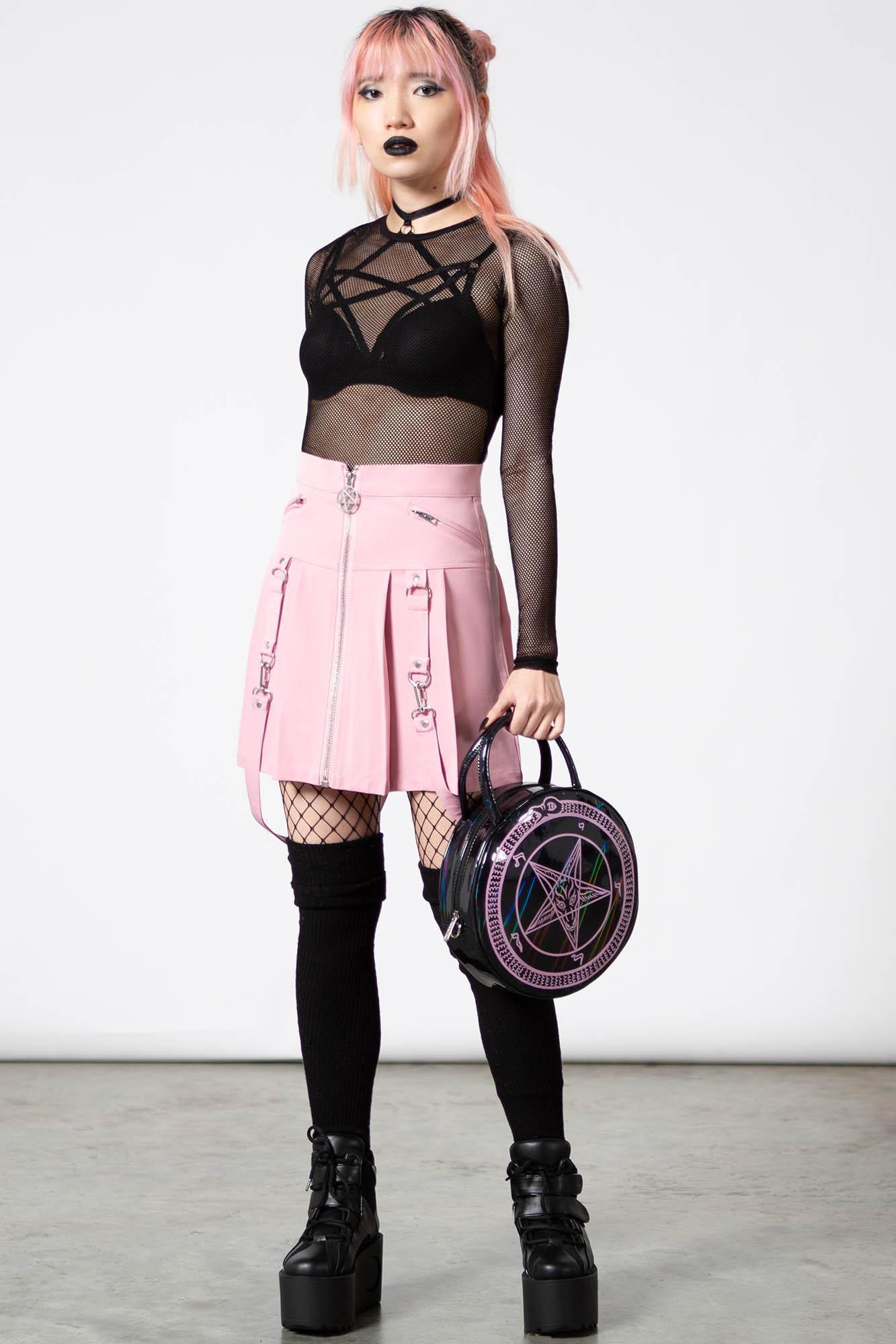 Blaire B*tch Mini Skirt [PASTEL PINK] Female Product Image