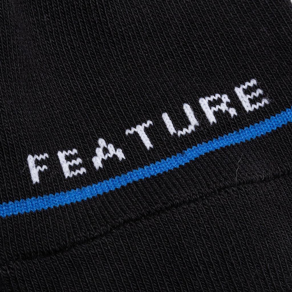 Tonal Script Crew Sock - Black Product Image