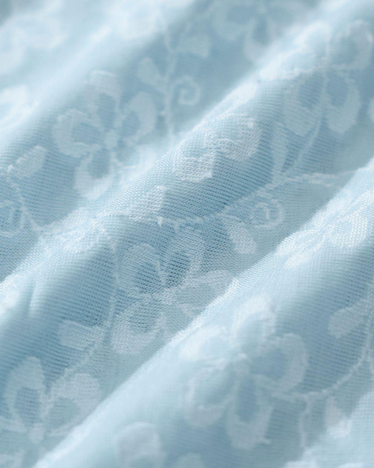 Blue Ruffle Floral Underwire Bikini Set Product Image