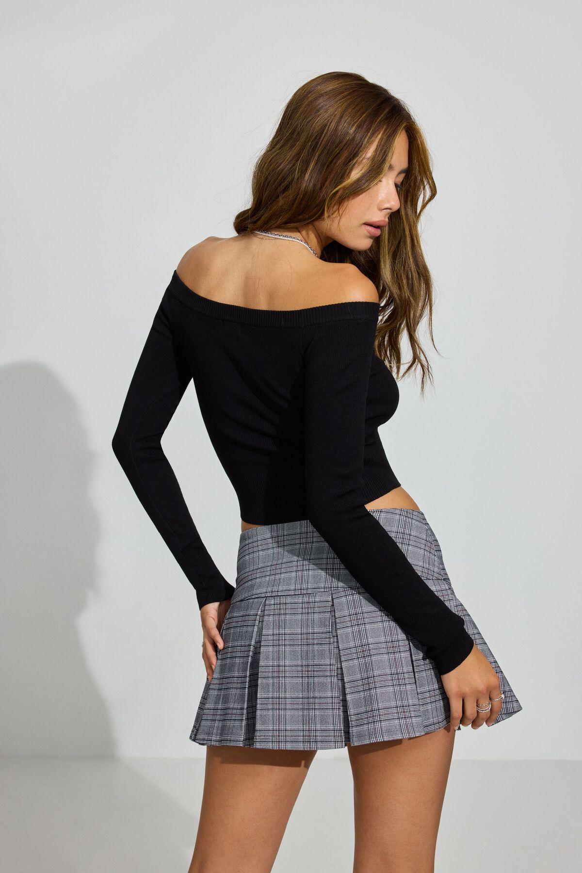 Off Shoulder Long Sleeve Top Product Image