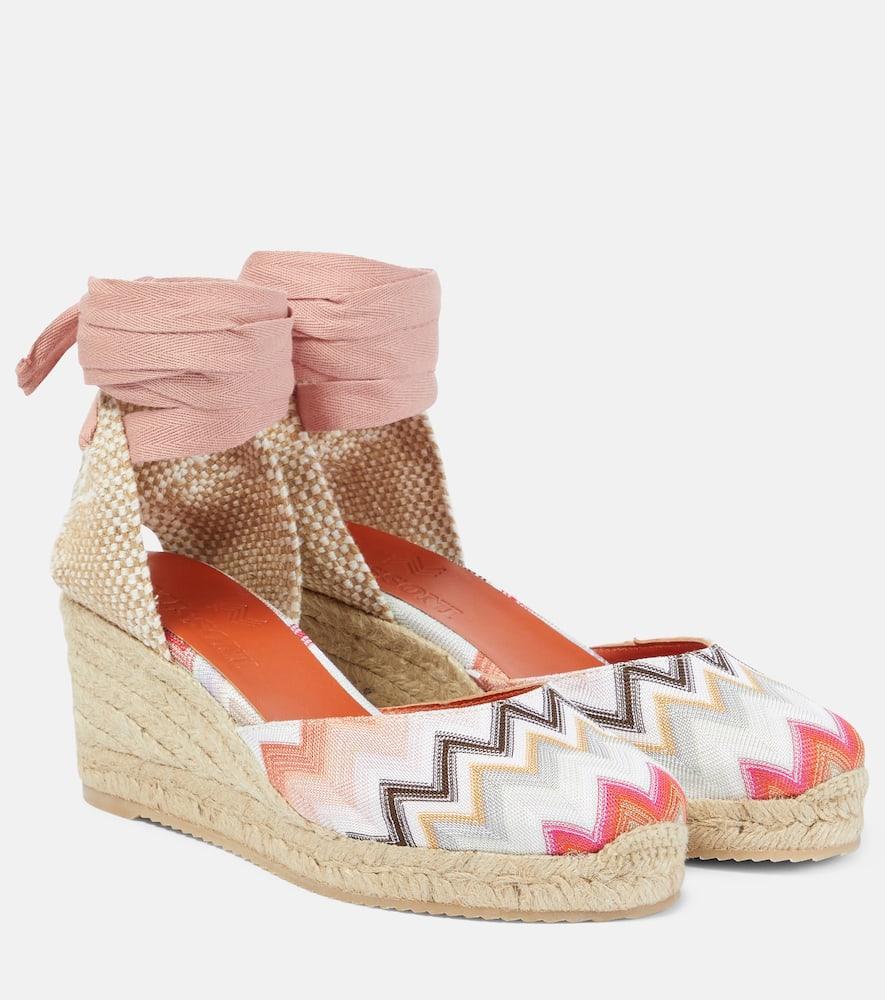 MISSONI Zig Zag Eva 80 Espadrille Wedges In Multicolour Product Image