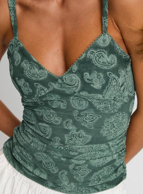 Attention On Me Top Teal Product Image