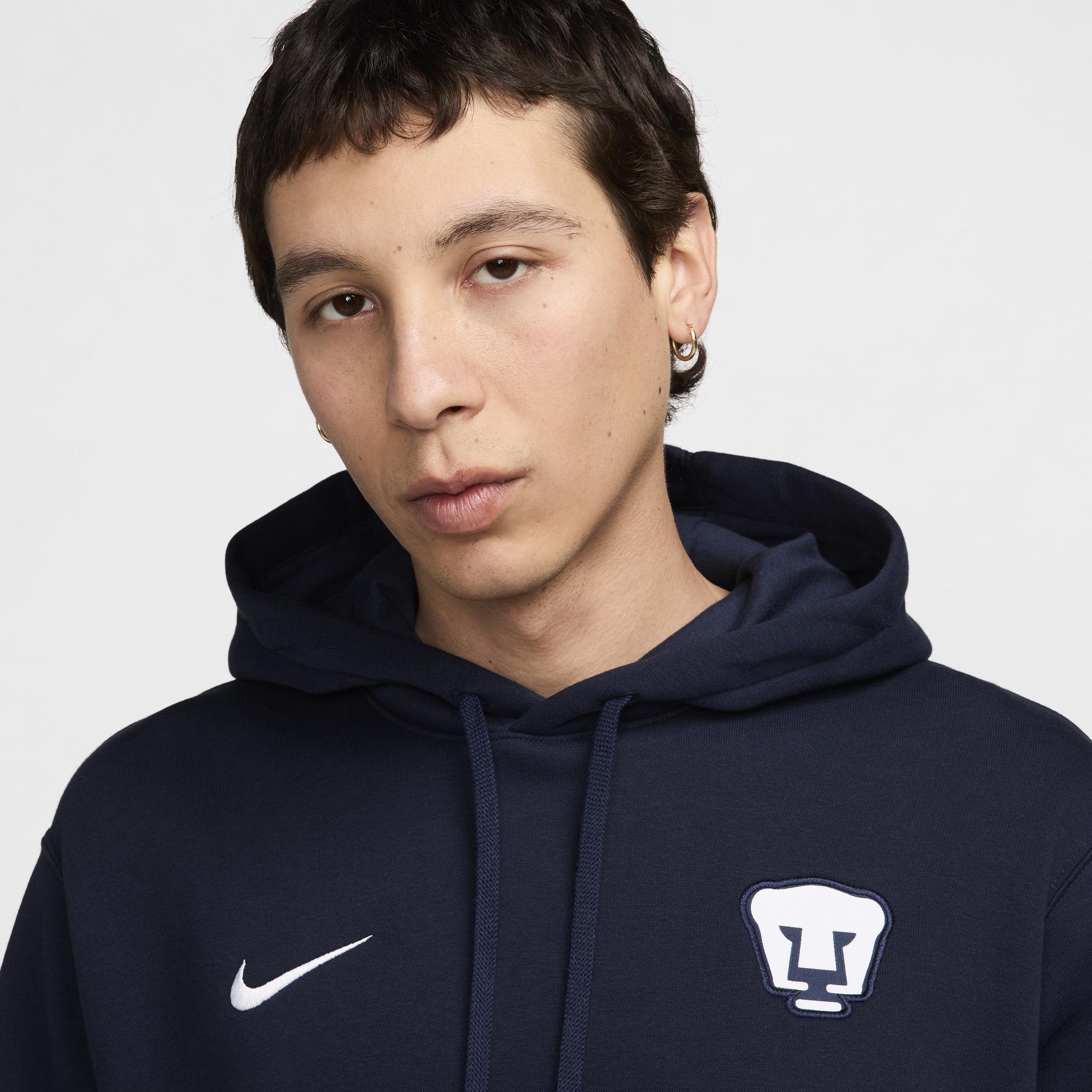 Pumas UNAM Club Nike Men's Soccer Pullover Hoodie Product Image