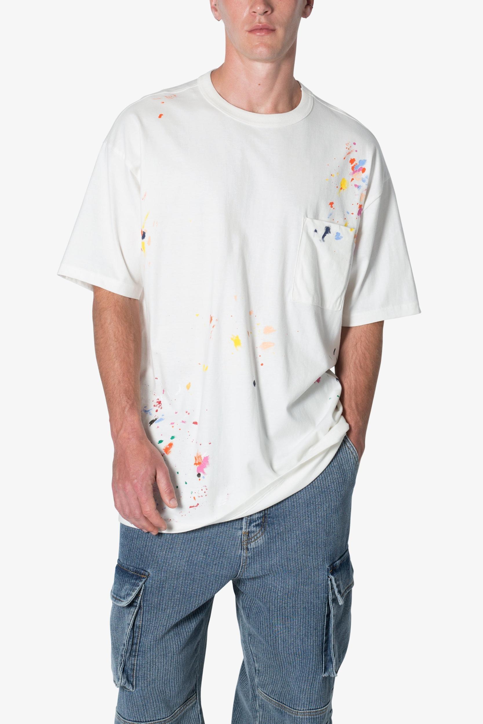 Paint Splatter Tee - Off White Product Image