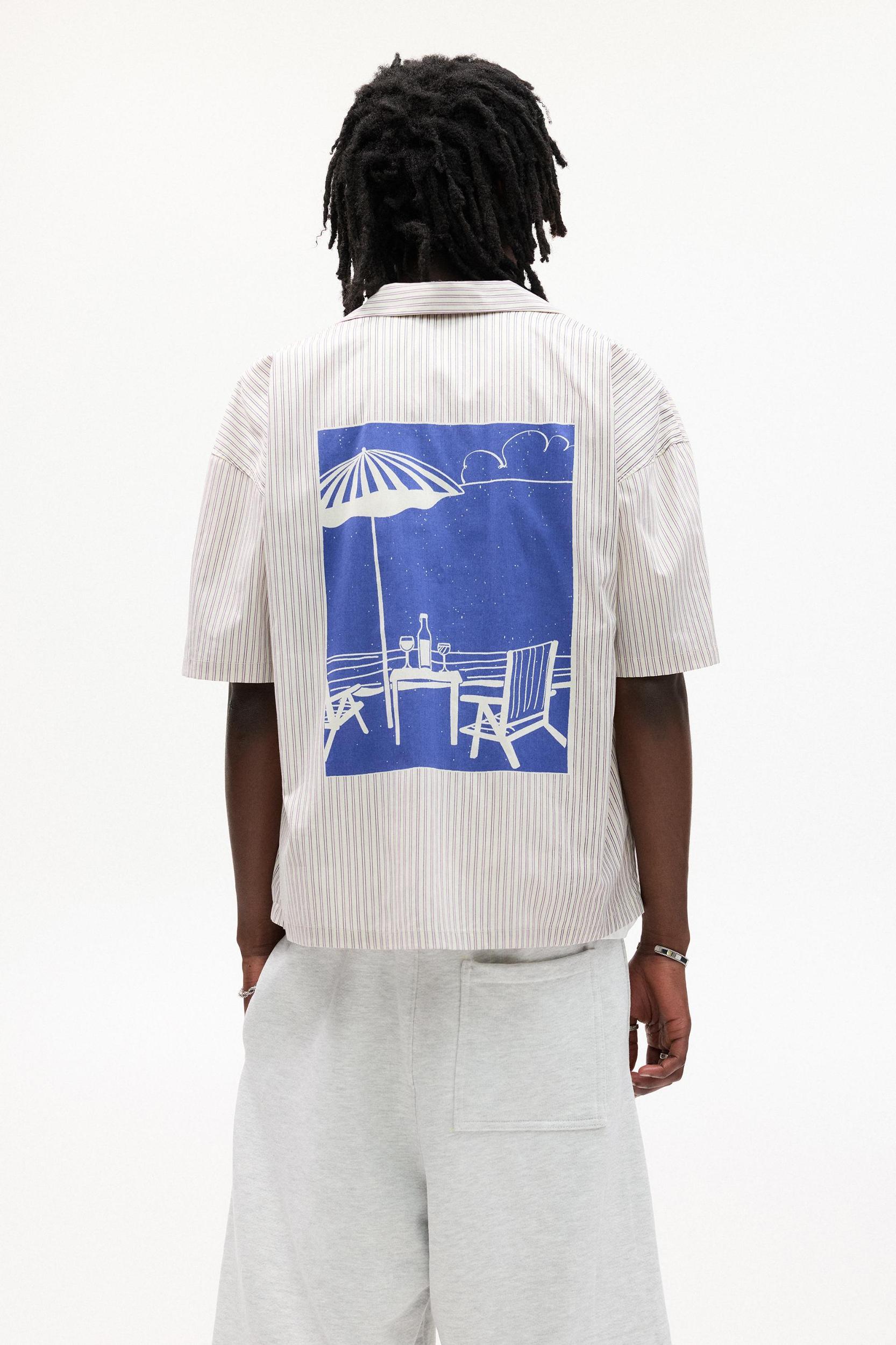 Striped short sleeve shirt Product Image