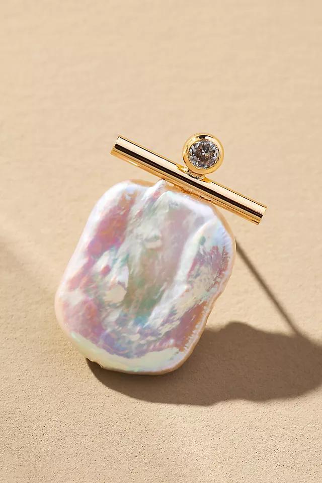 Iridescent Pearl Post Earrings Product Image