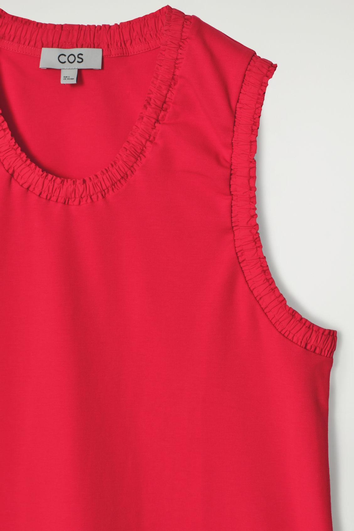 GATHERED COTTON TANK TOP Product Image