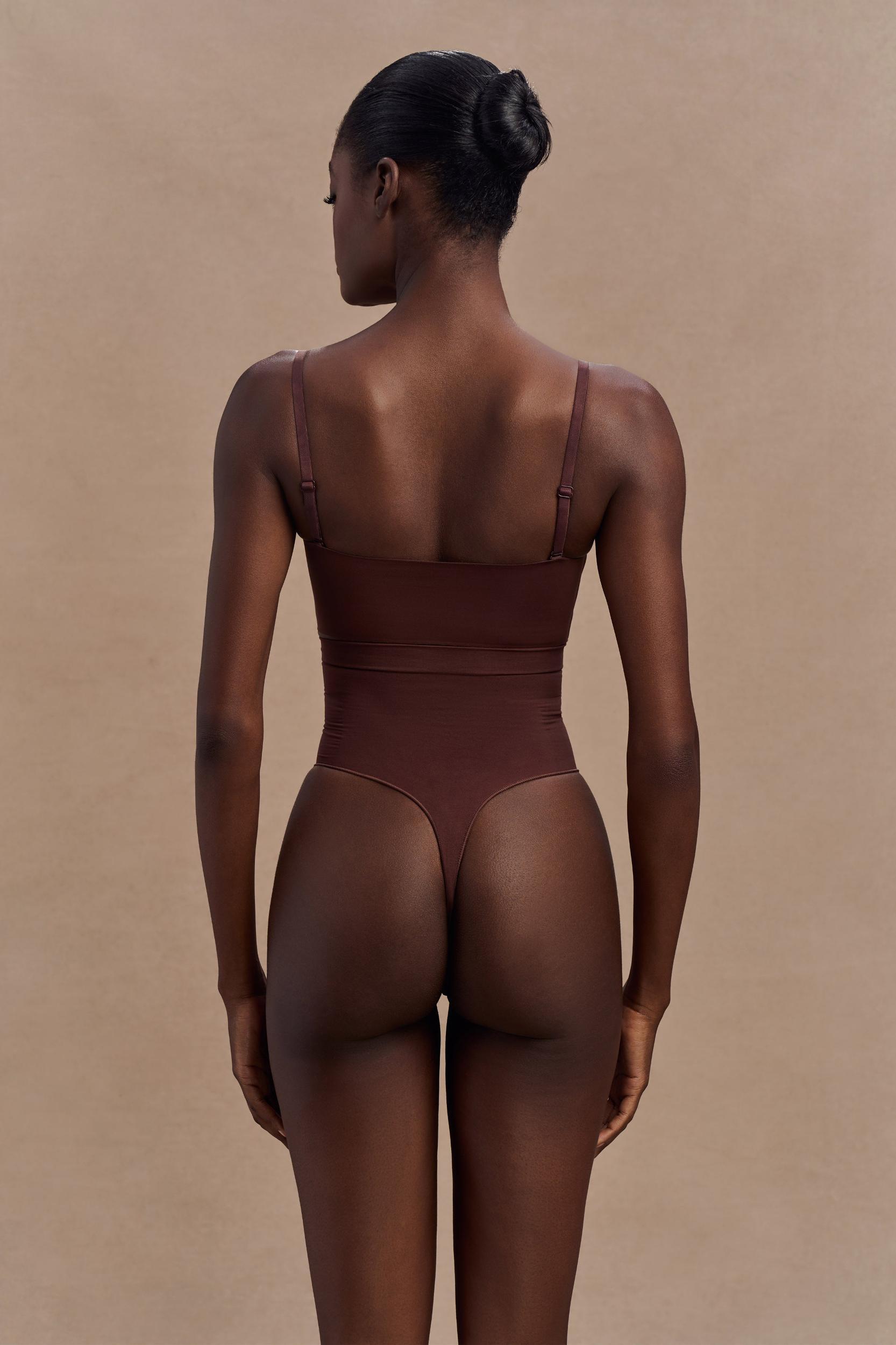 Saria High Waist Shapewear Briefs - Espresso Product Image