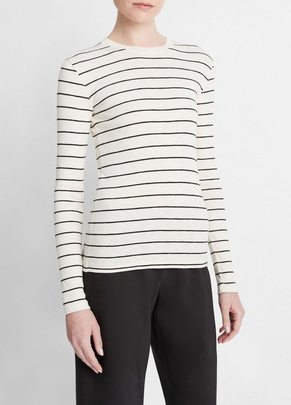 Striped Long-Sleeve T-Shirt Product Image