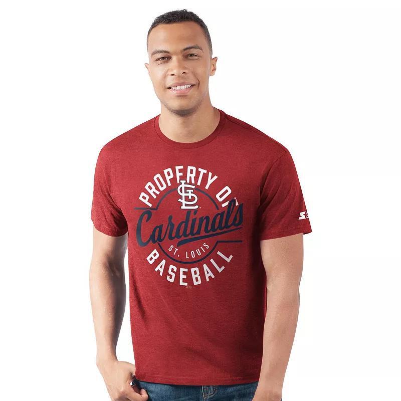 Men's Starter Red Philadelphia Phillies Prime Time Property Of T-Shirt,  Product Image