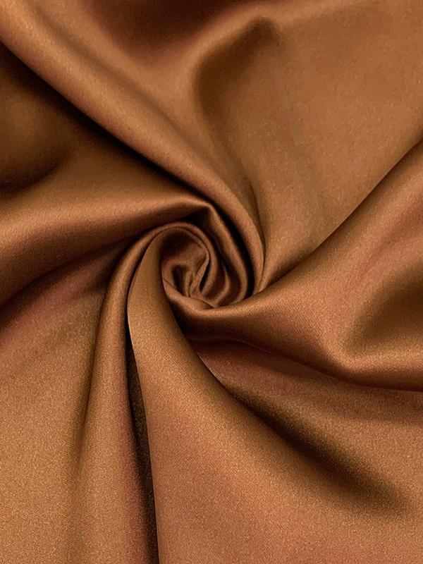 Long Sleeves Loose Pleated Shiny Solid Color Split-Joint Tied Waist High Neck Evening Dresses Maxi Dresses Product Image