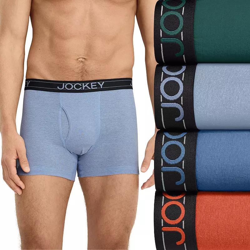 Mens Jockey 4-Pack Cotton Blend Boxer Brief Product Image