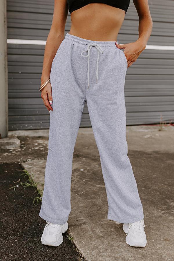 Coziest Place Pants In Grey Product Image