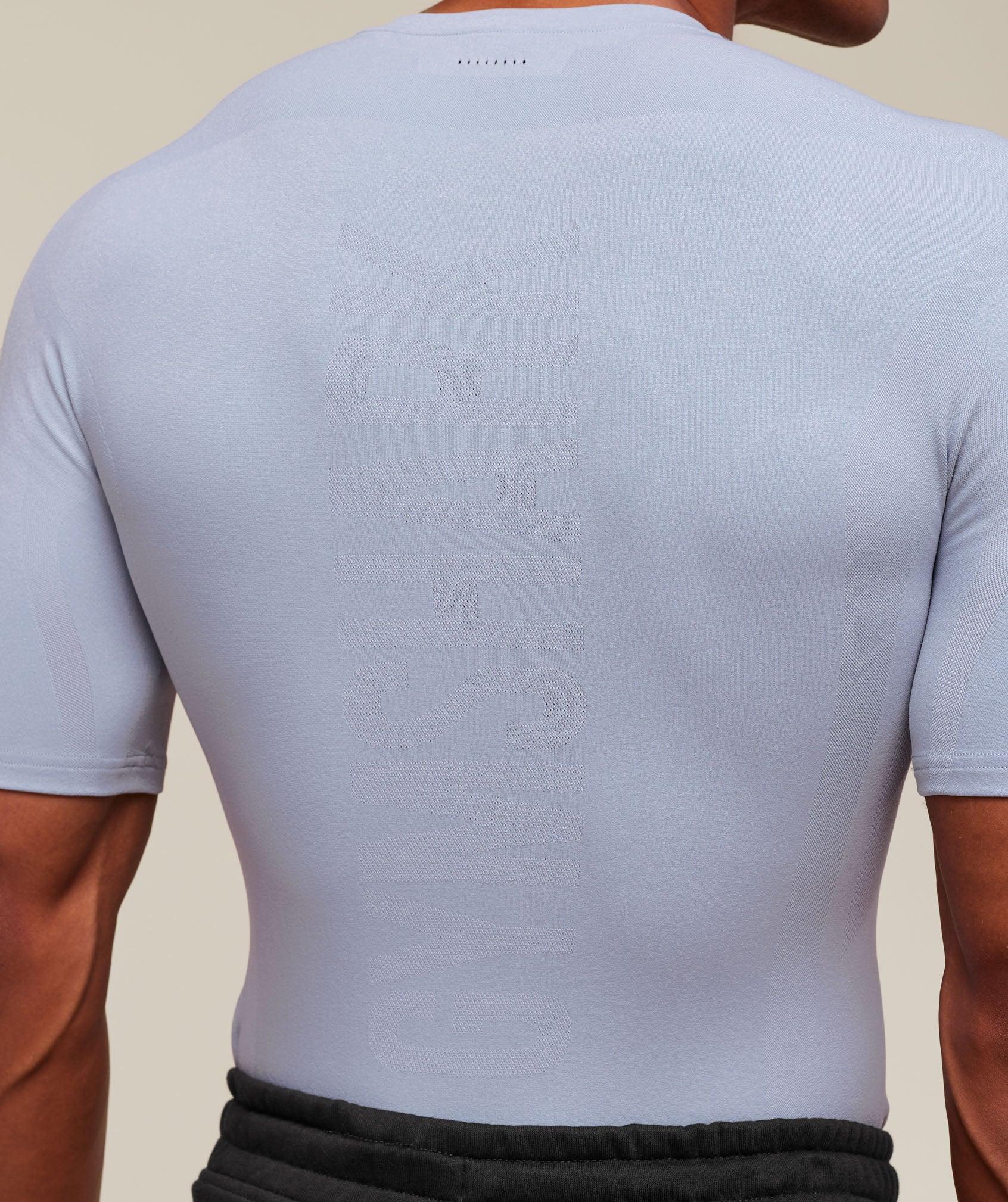 Gymshark everywear Warp Knit T-Shirt - Pale Blue Male Product Image