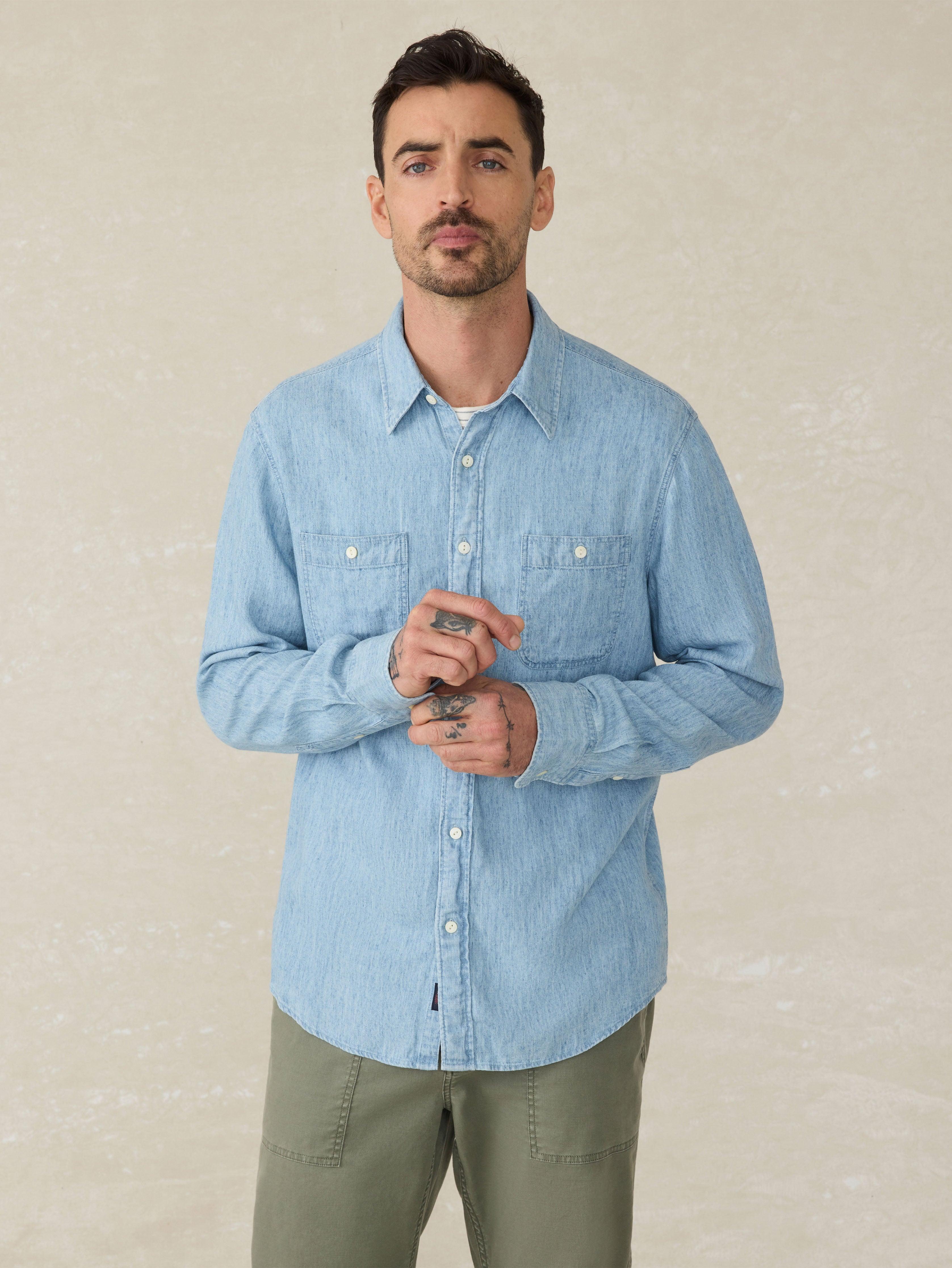 Tried & True Chambray Workshirt - Vintage Indigo Male Product Image