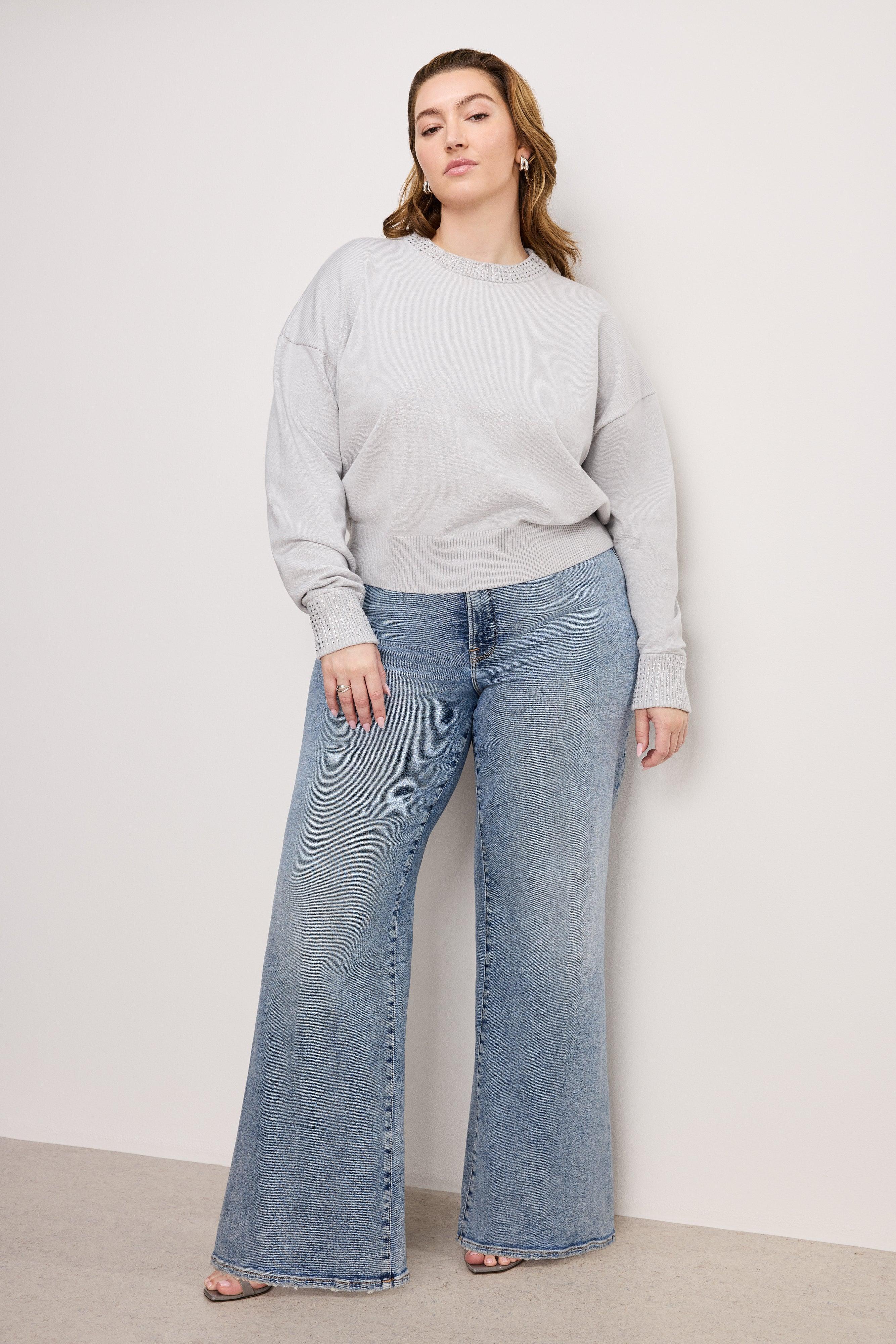 GOOD WAIST PALAZZO JEANS | INDIGO746 Product Image