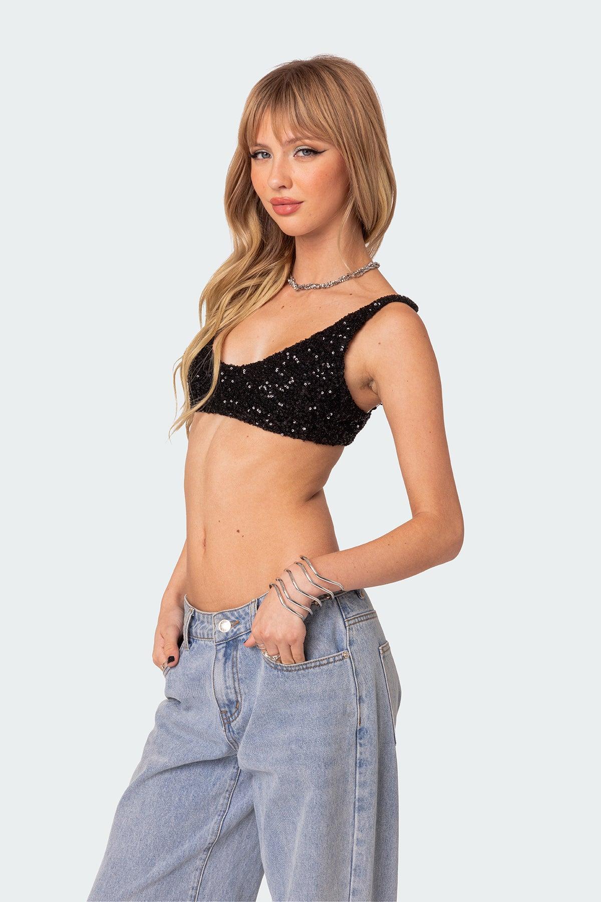 Oolala Sequin Bra Top Product Image