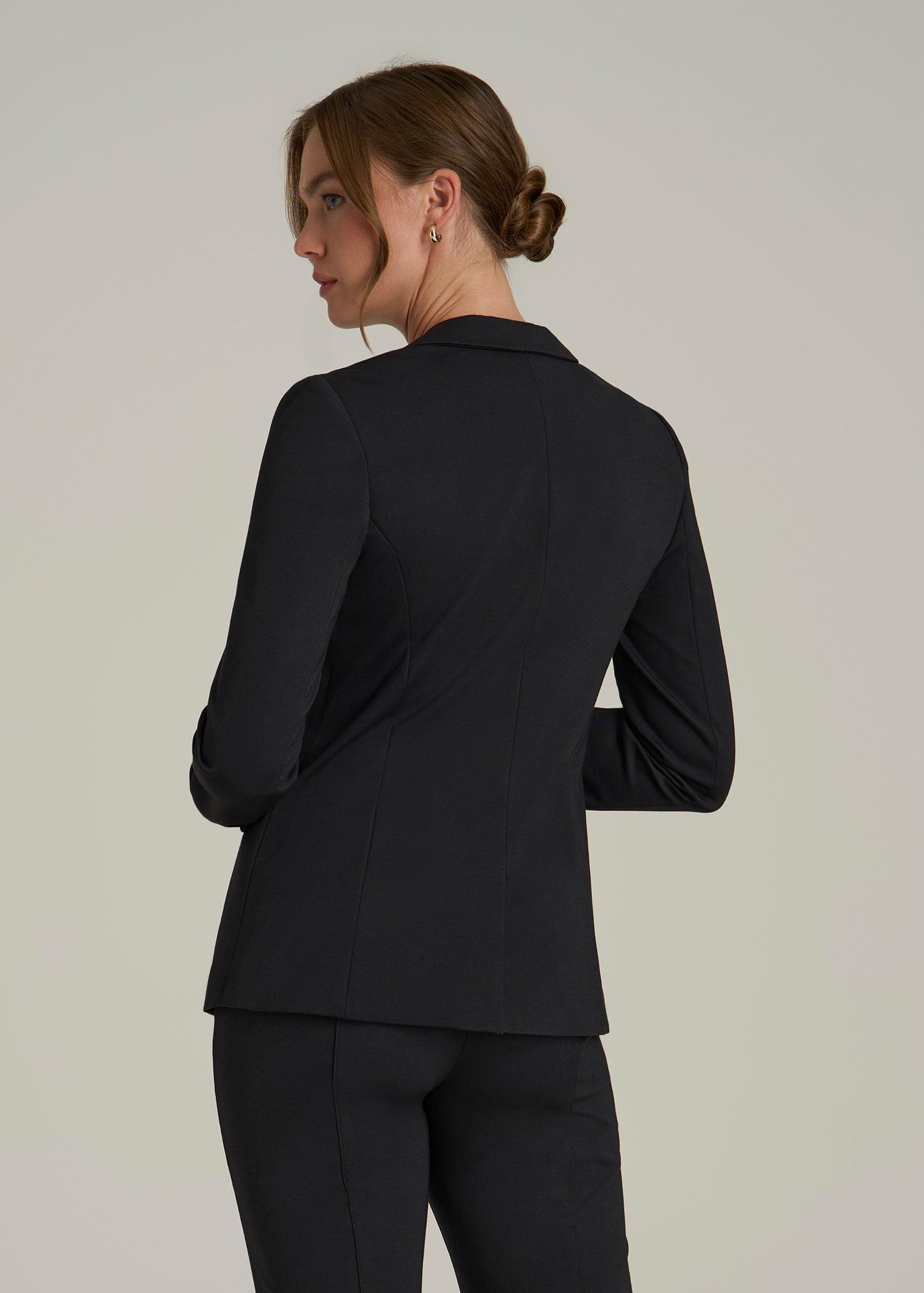 SLIM-FIT Two Button Blazer for Tall Women in Black Female Product Image