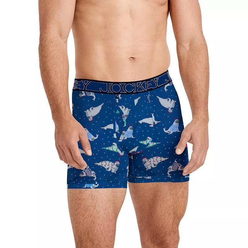 Mens Jockey Active Microfiber 5 Holiday Novelty Boxer Brief Product Image