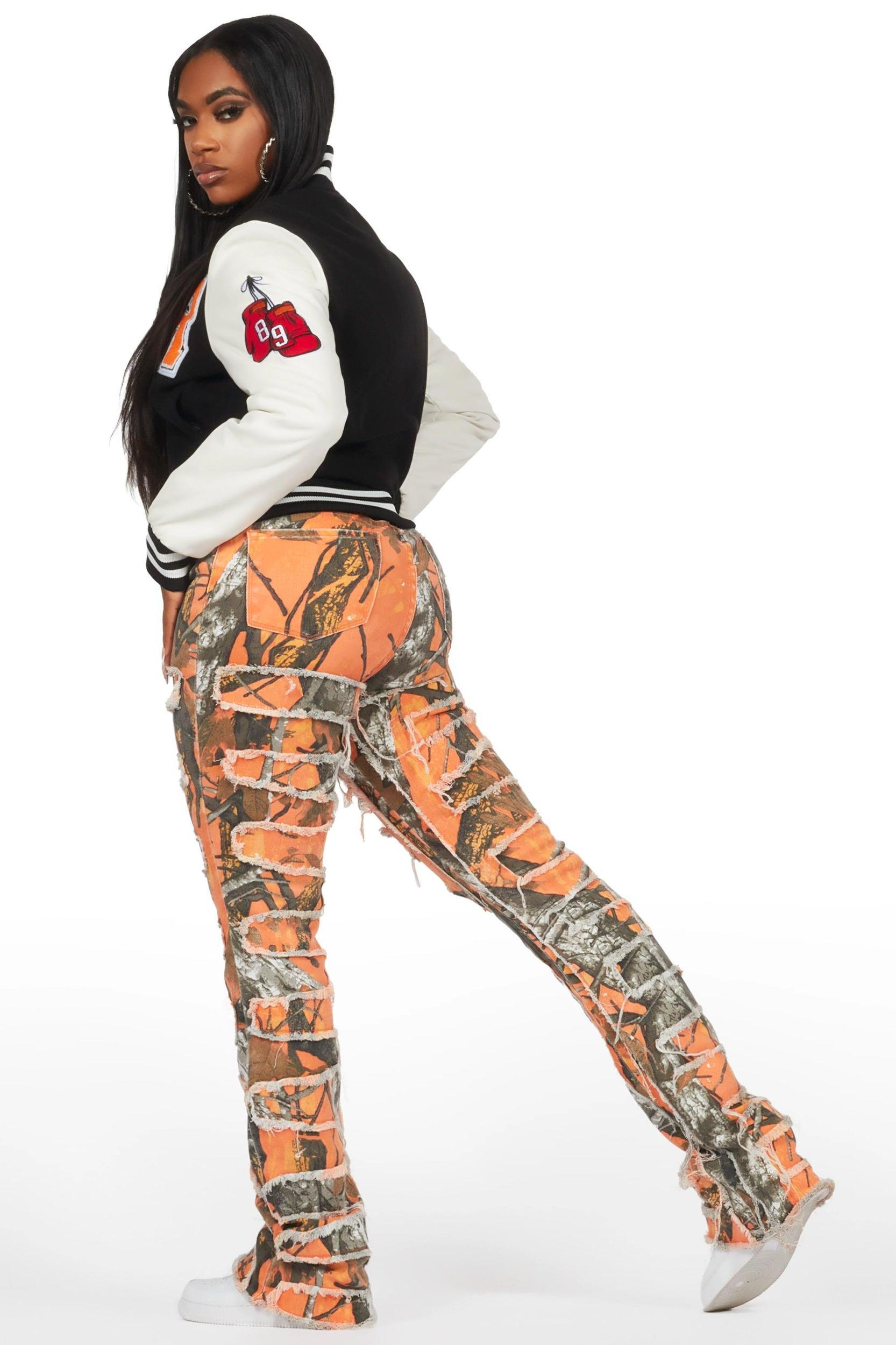 Rosalind Black Oversized Varsity Jacket Female Product Image