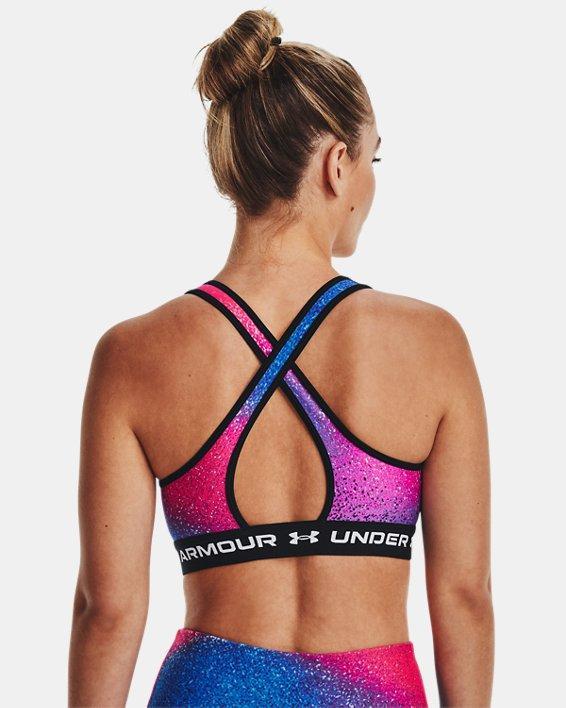 Women's Armour® Mid Crossback Printed Sports Bra Product Image