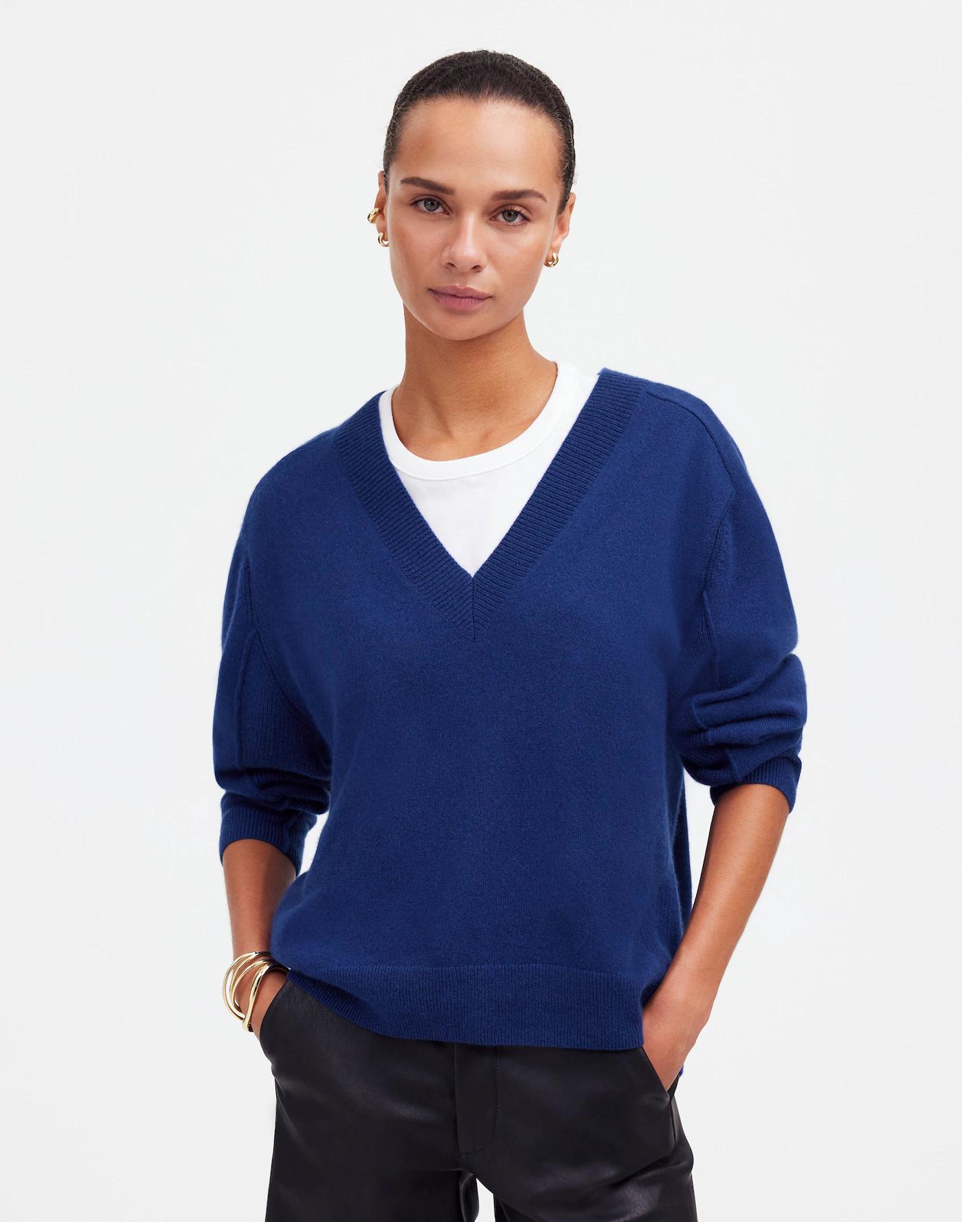 Cashmere V-Neck Sweater Product Image