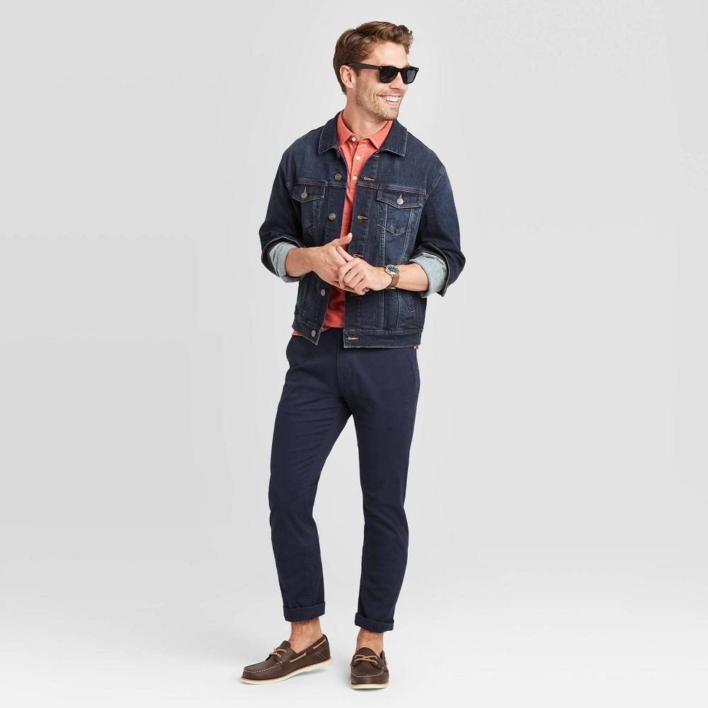 Mens Every Wear Slim Fit Chino Pants - Goodfellow & Co Blue 32x32 Product Image