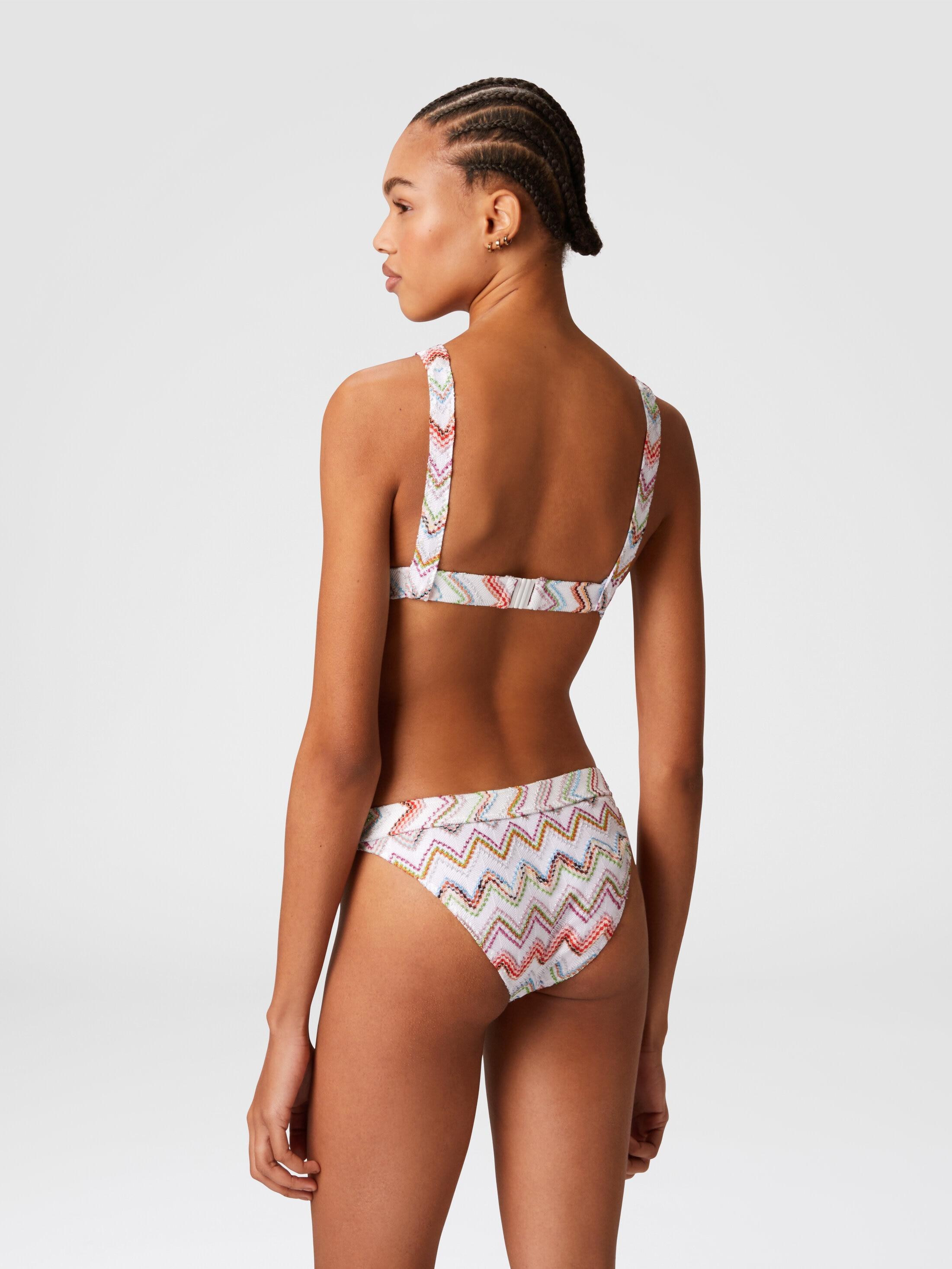 3D lamé zigzag bikini Product Image