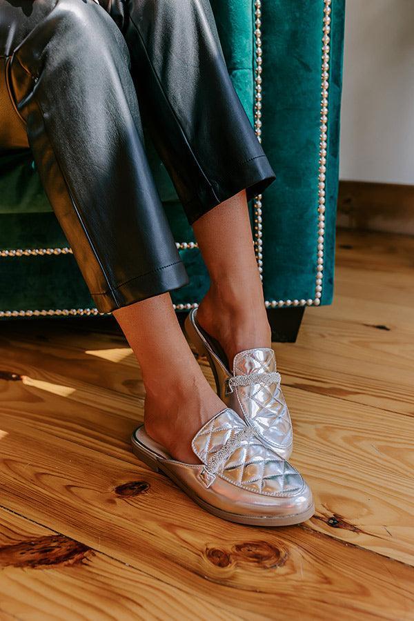 The Donatella Metallic Mule Loafer Product Image