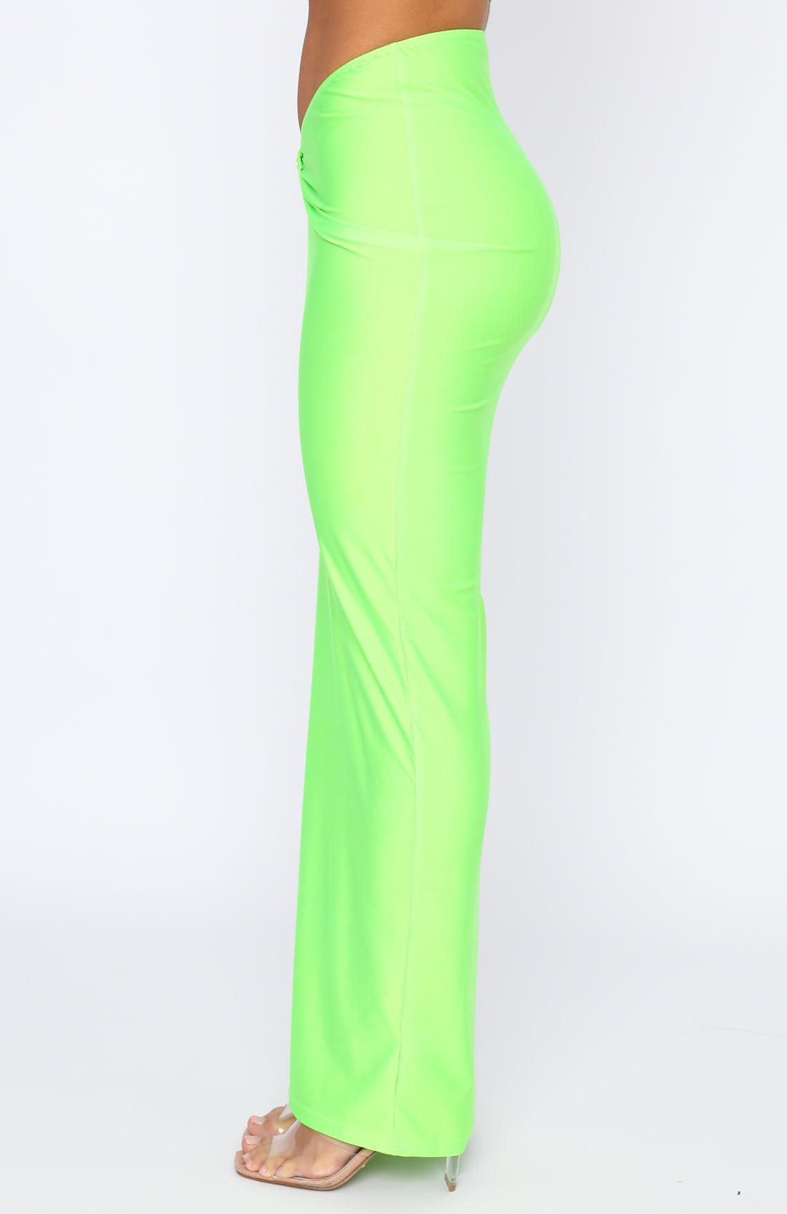 Surreal Summer Maxi Skirt Lime Product Image