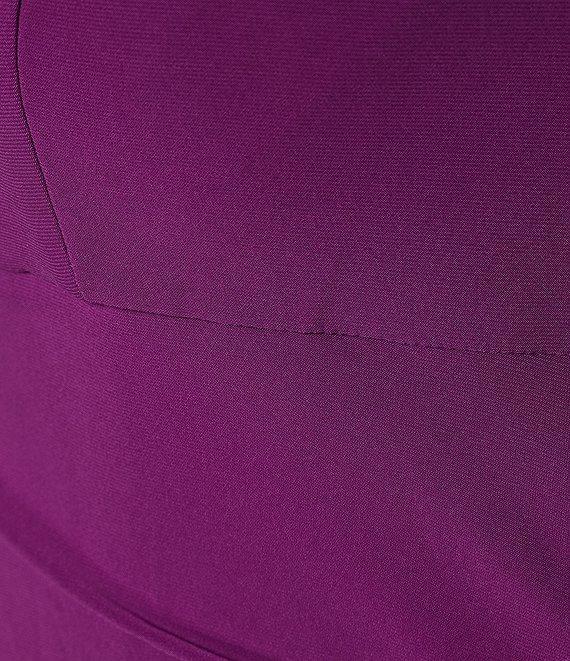 Alex Evenings Plus Size Sleeveless Off-The-Shoulder Fold Over Cuff Side Slit Gown Product Image