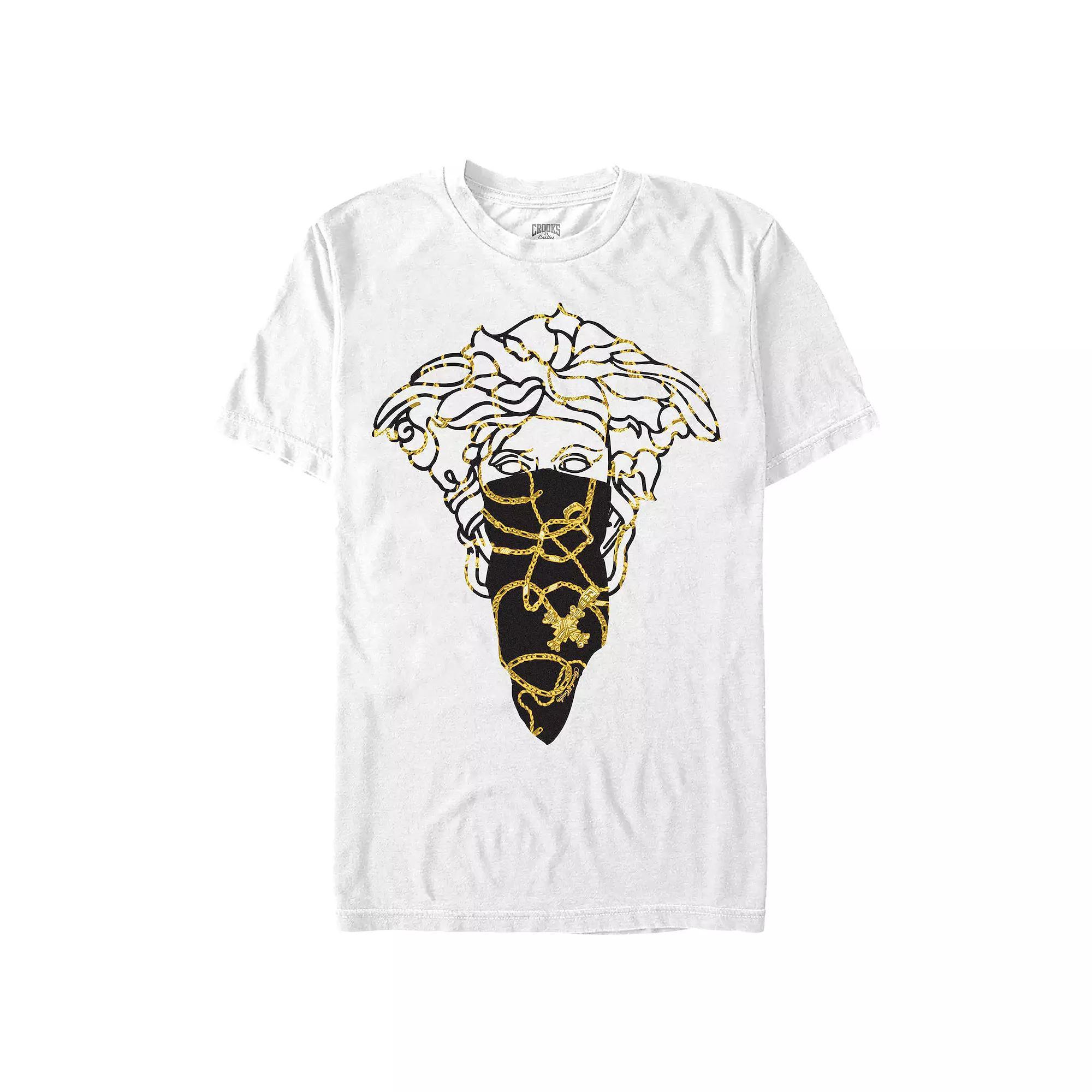 Men's Crooks And Castle Medusa Bandit Baroque Style Graphic Tee,  Product Image