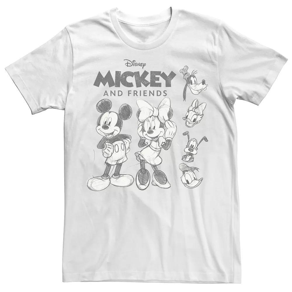 Disney's Mickey And Friends Men's Sketches Logo Tee,  Product Image