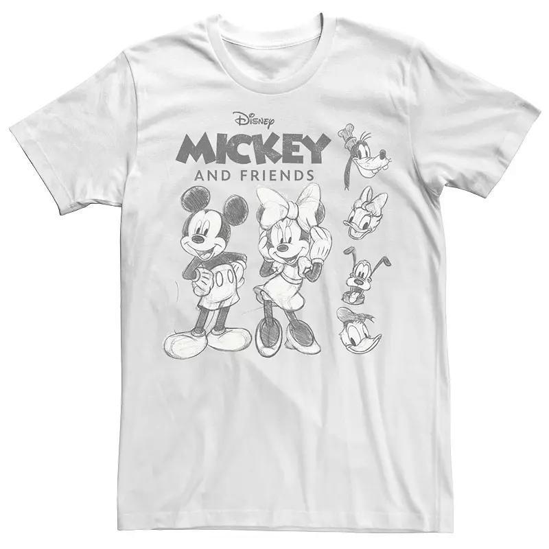 Disneys Mickey And Friends Mens Sketches Logo Tee, Boys Product Image