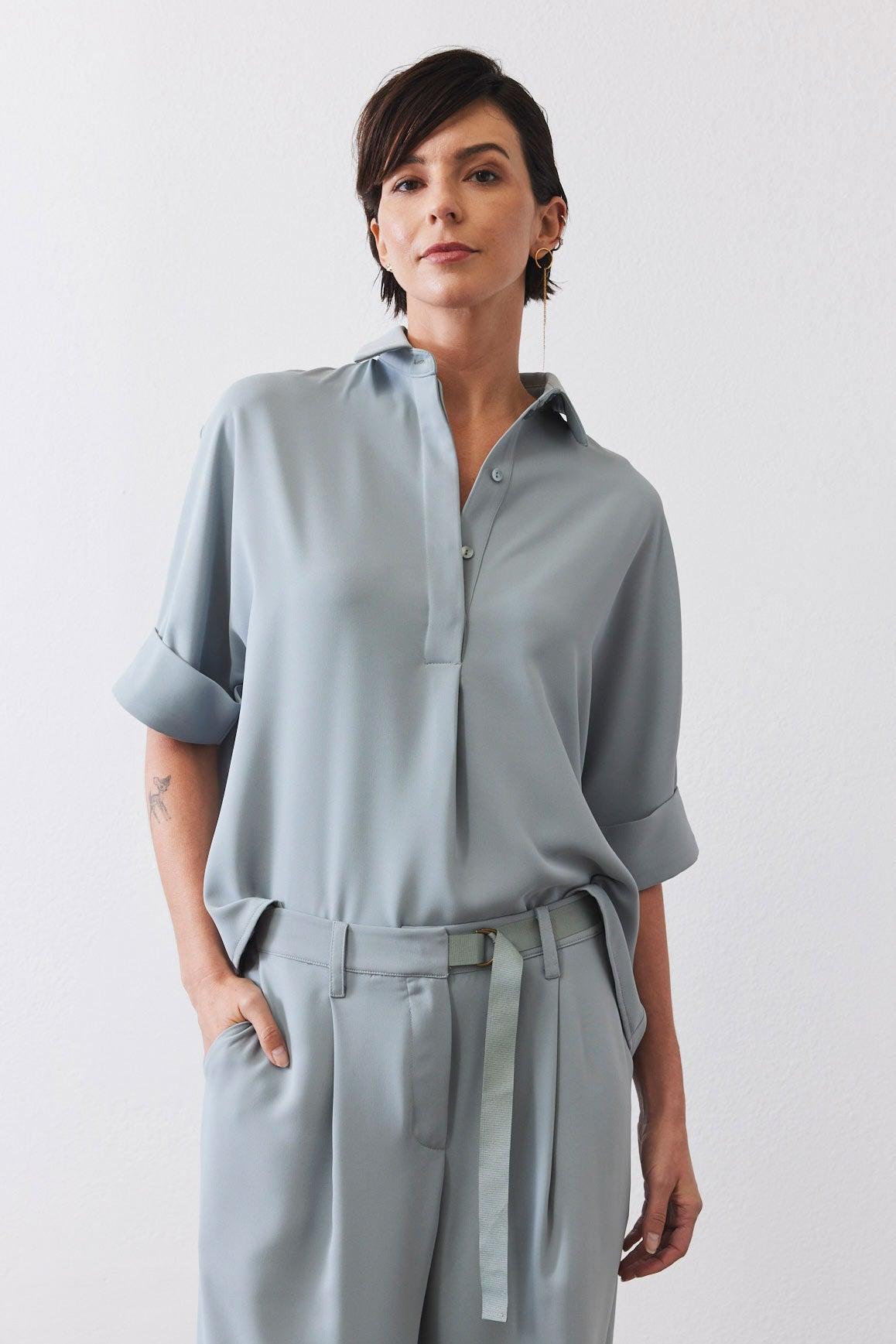 Oversized Pullover Blouse Product Image