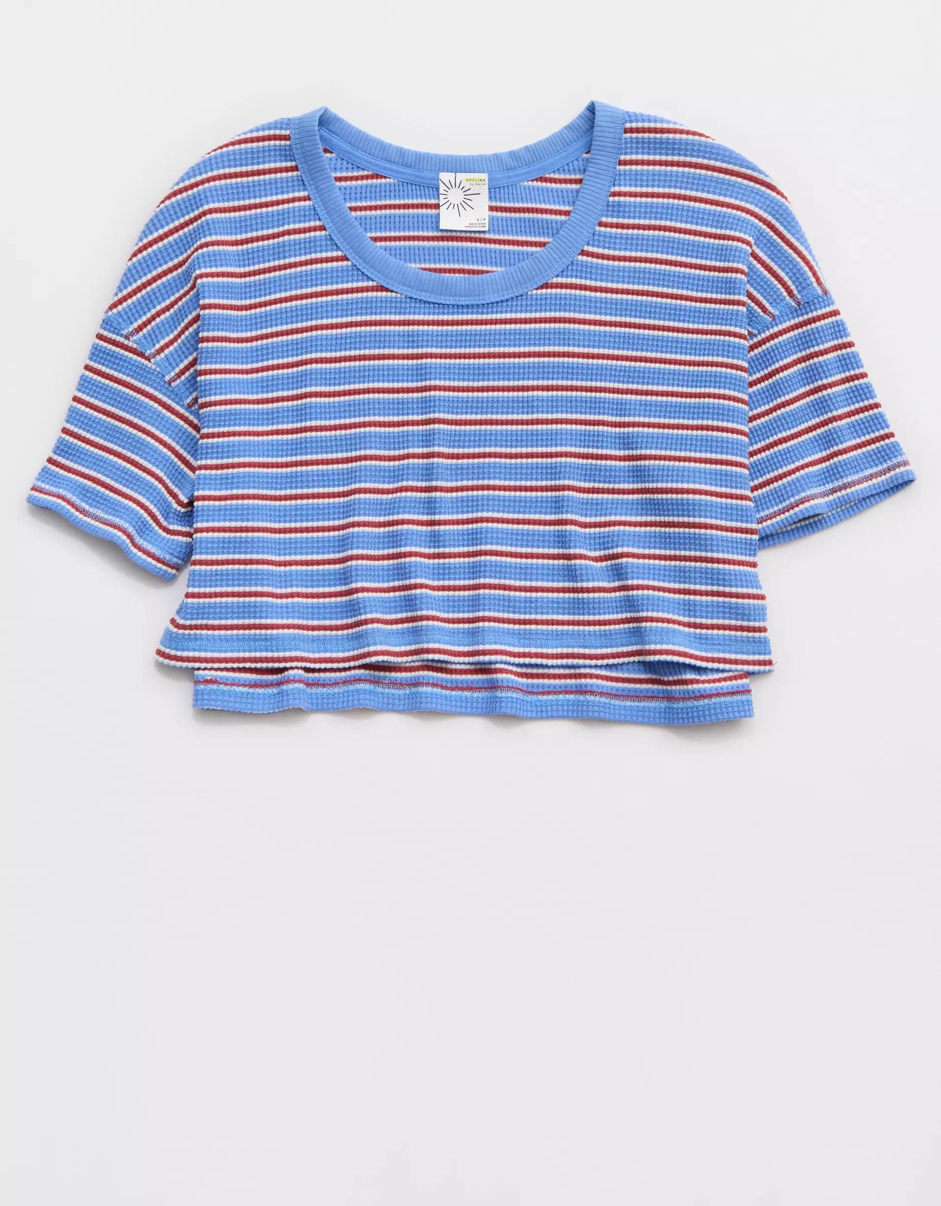 OFFLINE By Aerie Wow! Waffle Scoop T-Shirt Product Image